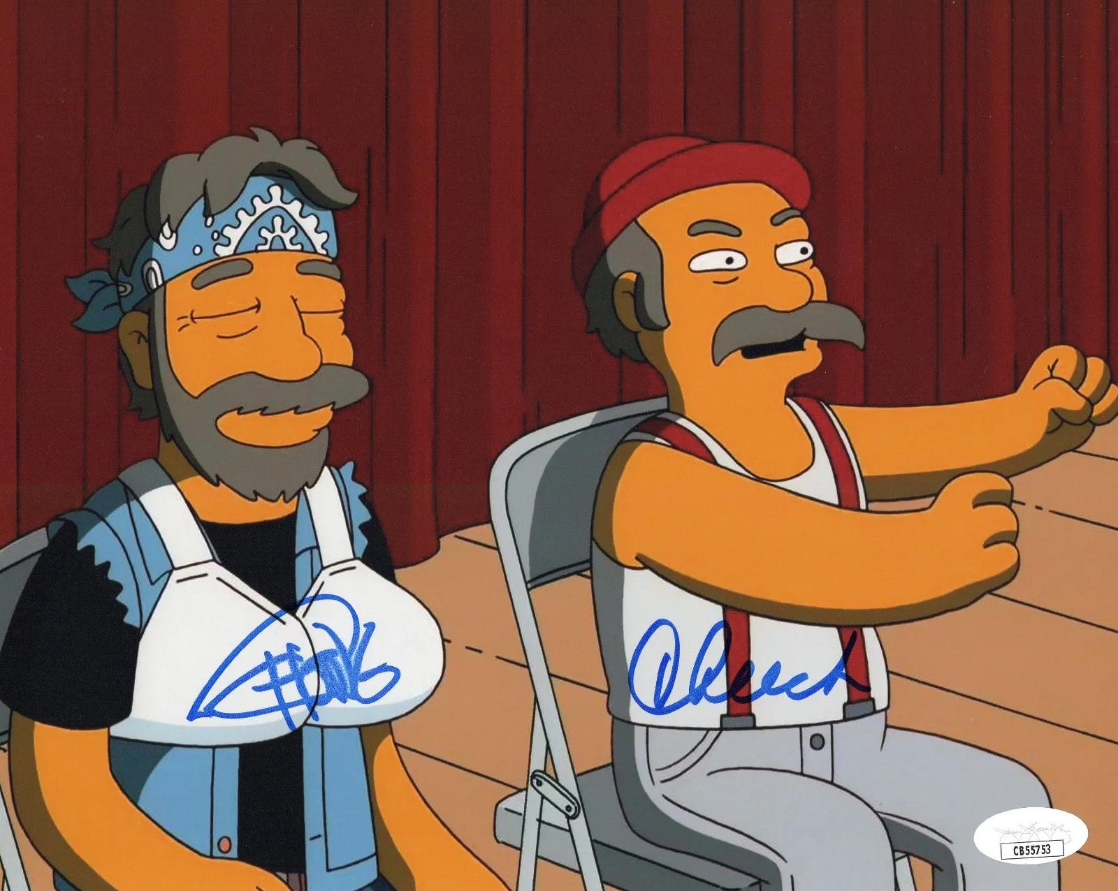 CLEARANCE SALE! Lot of 2 Cheech & Chong THE SIMPSONS Signed 8x10 Photos JSA COA!, изображение 2