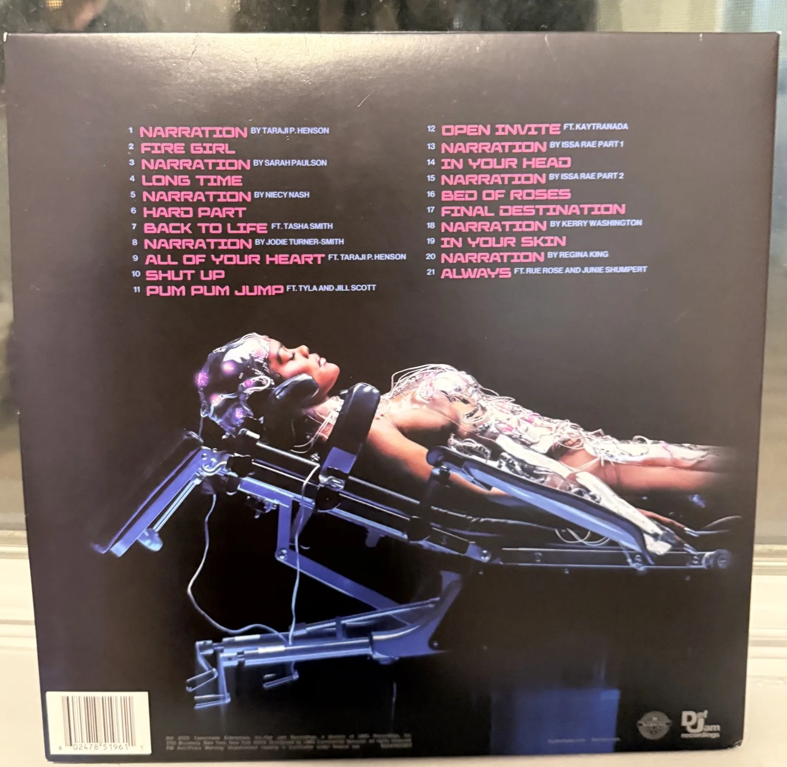 Teyana Taylor signed Escape Room 12" lp album (PINK VINYL), image 3