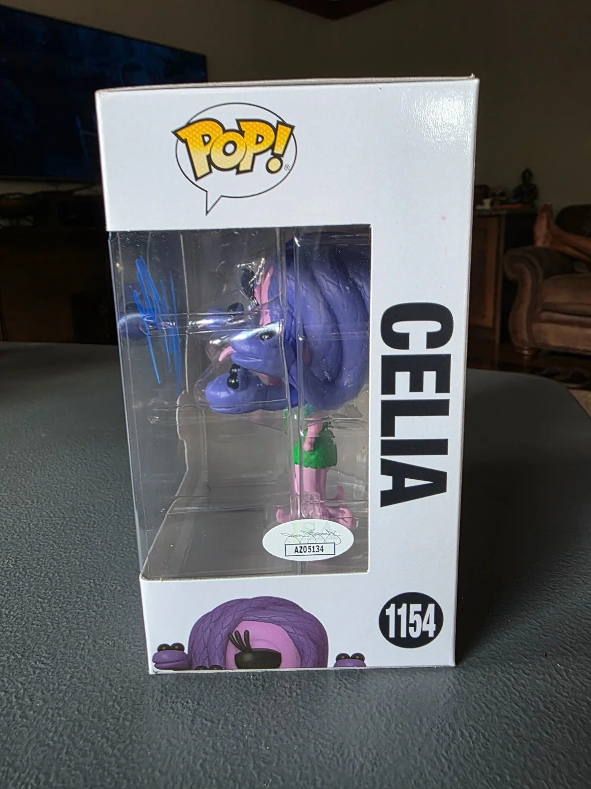 Jennifer Tilly — Jennifer Tilly Signed Disney Pixar Monsters Celia Funko POP! Autograph JSA COA, image 2