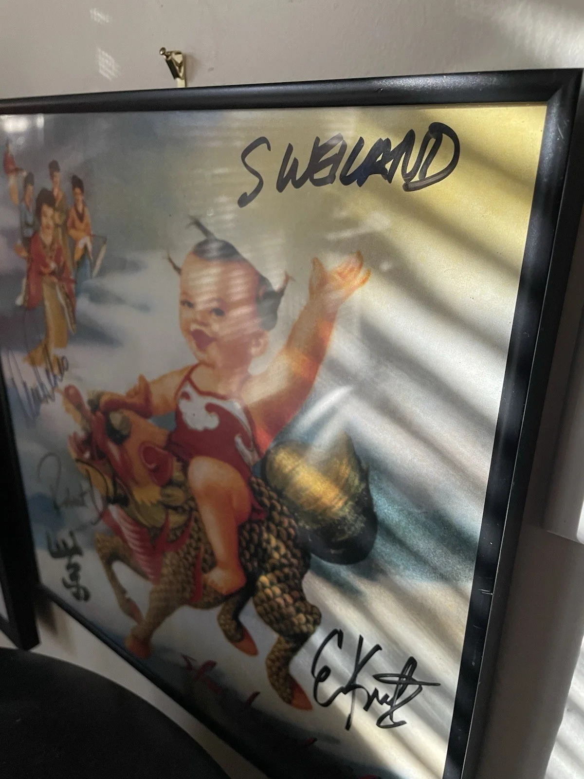 Stone Temple Pilots Band Signed PURPLE Vinyl Scott Weiland & 3 Band Members, изображение 2