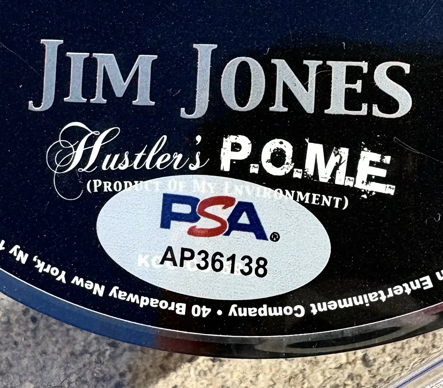 JIM JONES SIGNED PSA/DNA Auto Slabbed CD RAP HIP HOP Hustler’s P.O.M.E. NEW YORK, image 3