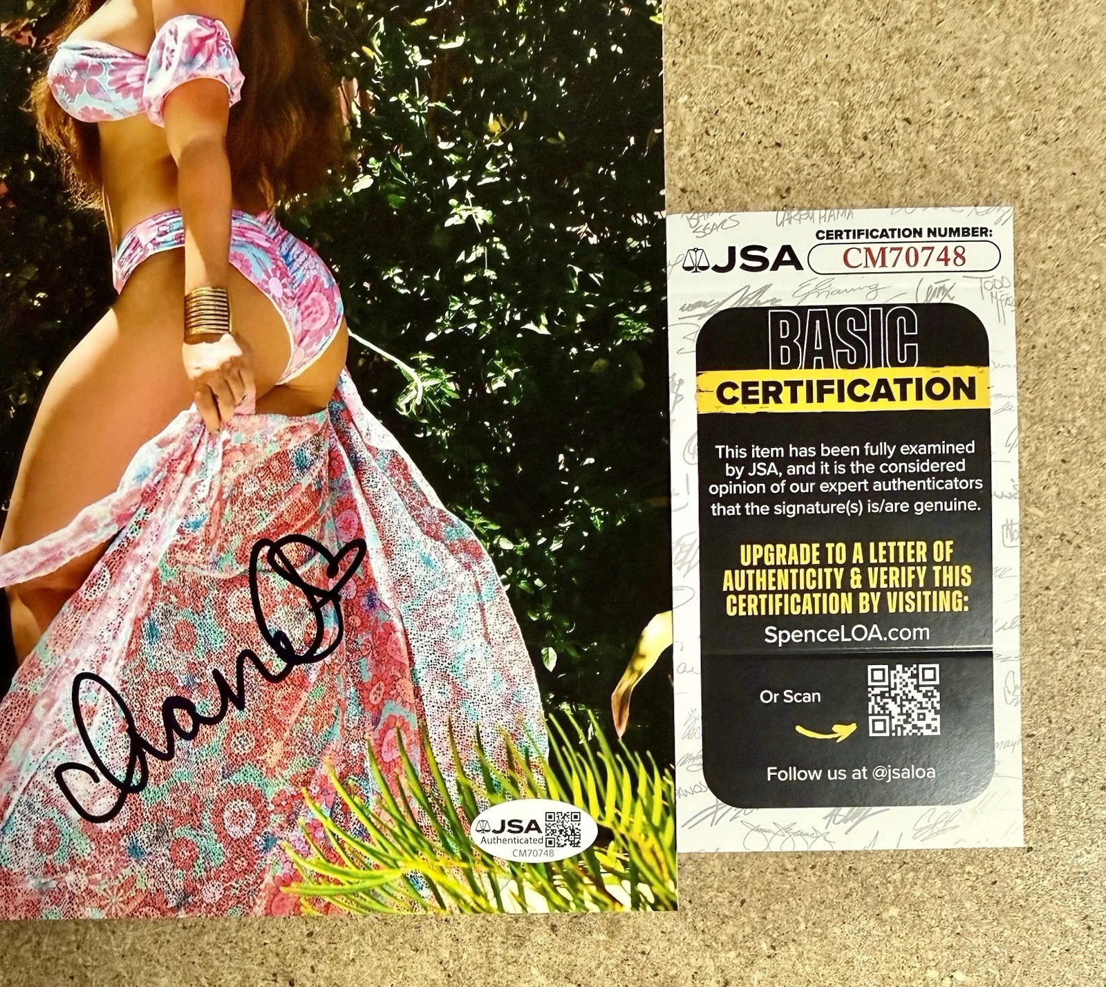 Chanel West Coast Signed 8x10 Photo Singer Model MTV Ridiculousness JSA COA, image 2