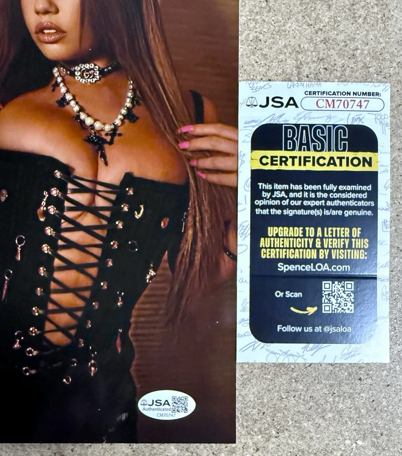 Chanel West Coast Signed 8x10 Photo Singer Model MTV Ridiculousness JSA COA, image 2