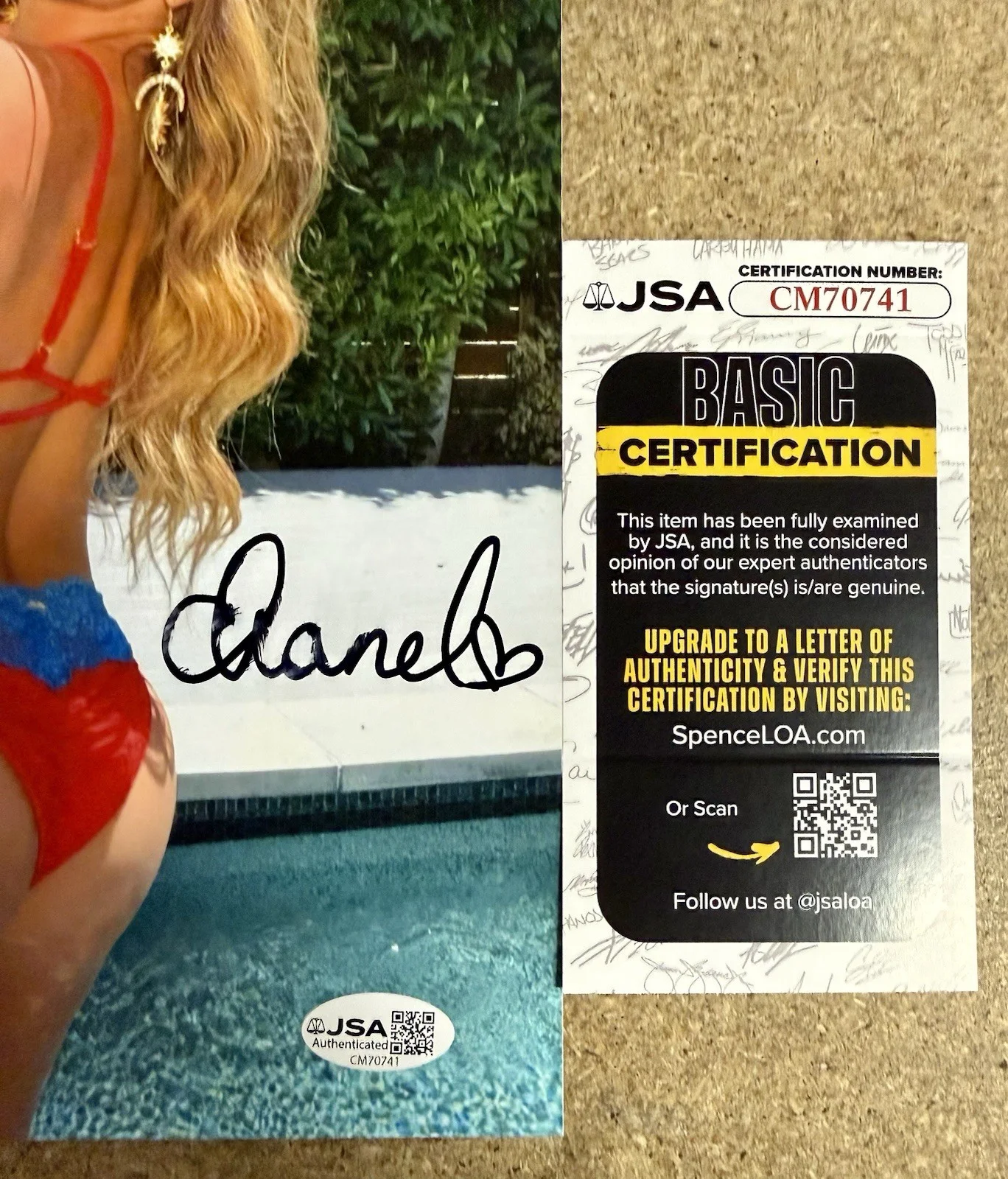 Chanel West Coast Signed 8x10 Photo Singer Model MTV Ridiculousness JSA COA, image 2