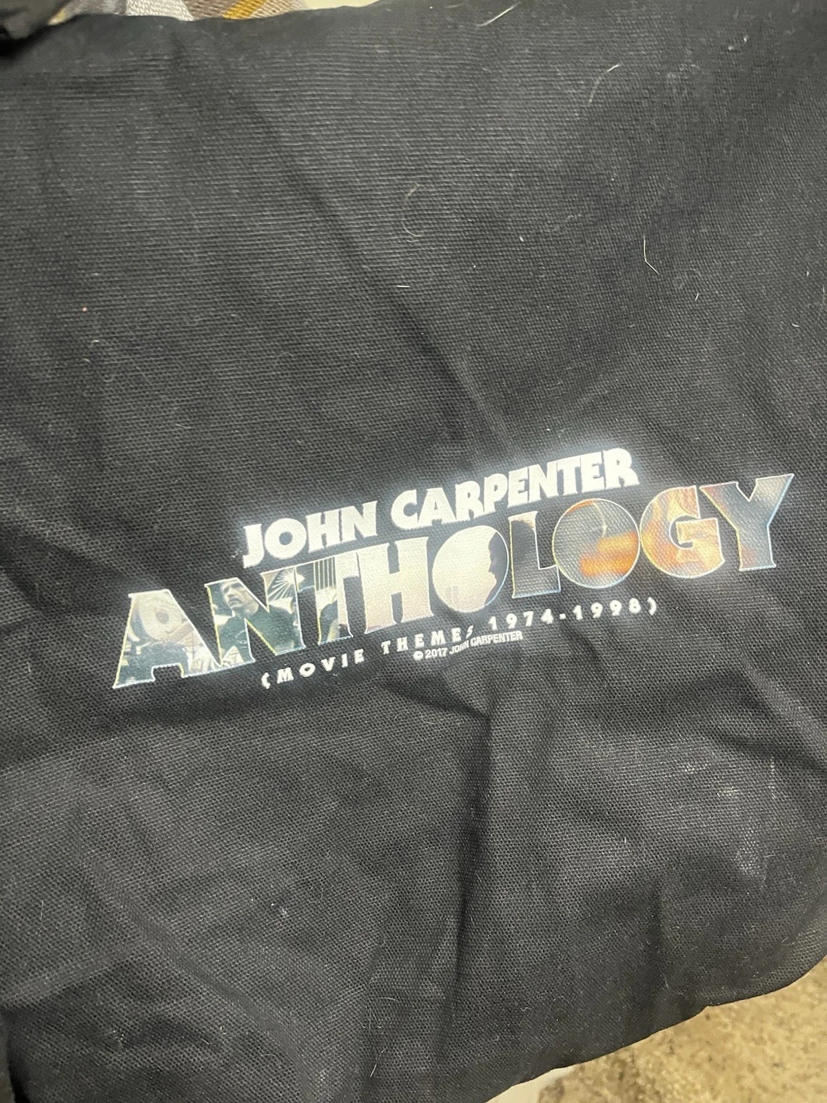 John Carpenter — John Carpenter Autographed Signed Authentic RARE THING Shirt Pass Bag, image 3