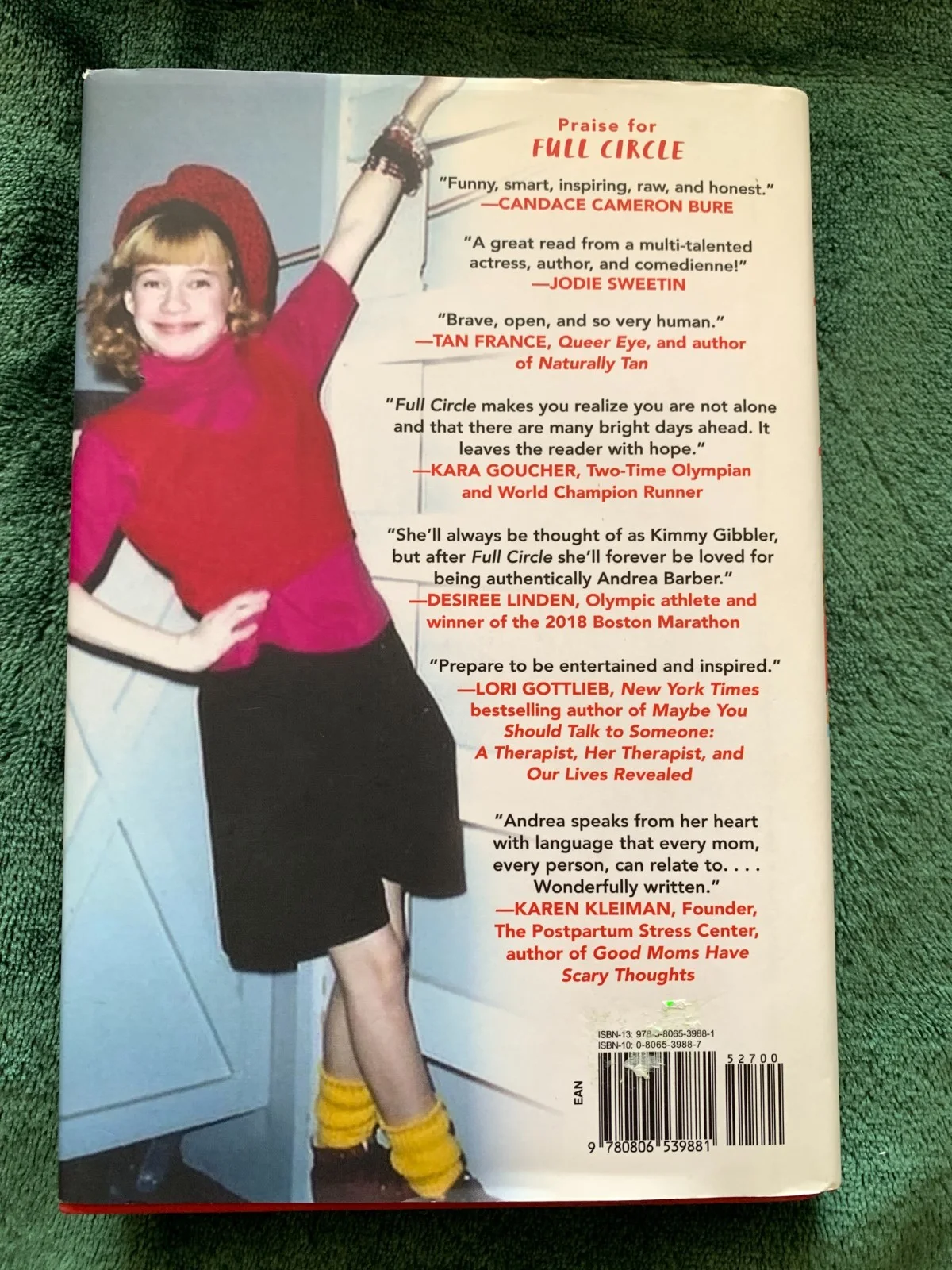 Andrea Barber — Andrea Barber signed book HC/DJ 1st edition 1st printing Full Circle Full House, изображение 4