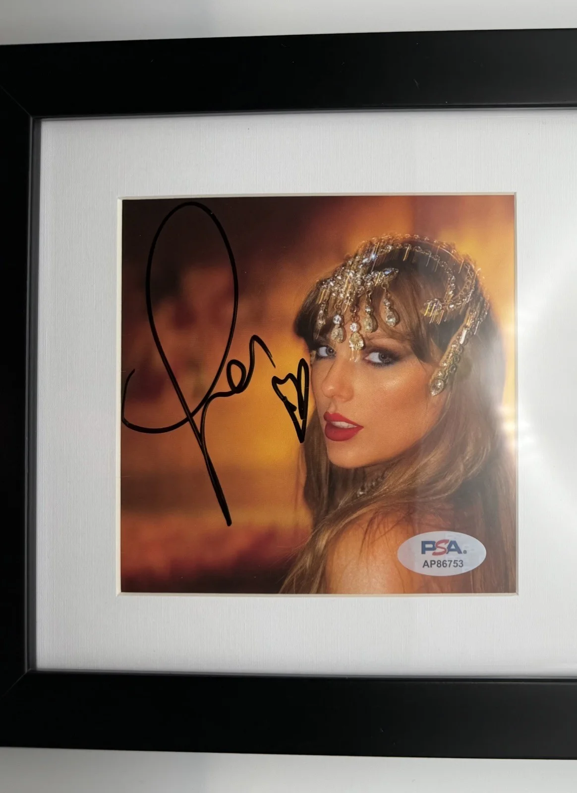 Signed Taylor Swift Autographed “The Life of a Showgirl” CD Insert w/COA Sticker, image 2
