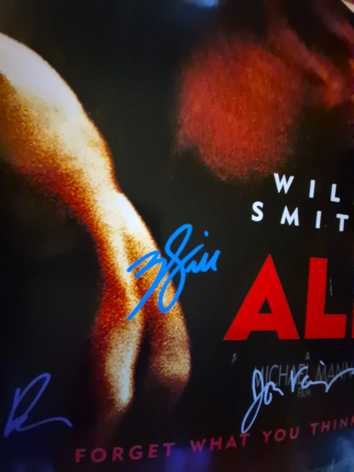 EKIM=INVENTORY — ALI--WILL SMITH CAST SIGNED MOVIE POSTER- ekim, image 3
