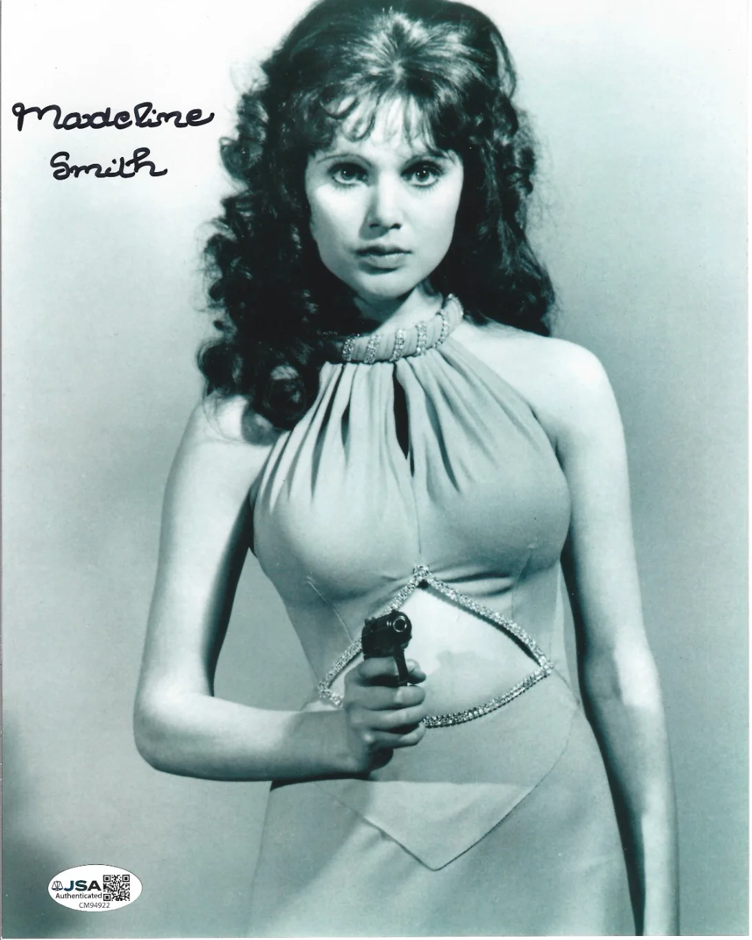Madeline Smith — Madeline Smith REAL hand SIGNED Photo JSA COA Autographed First James Bond Girl