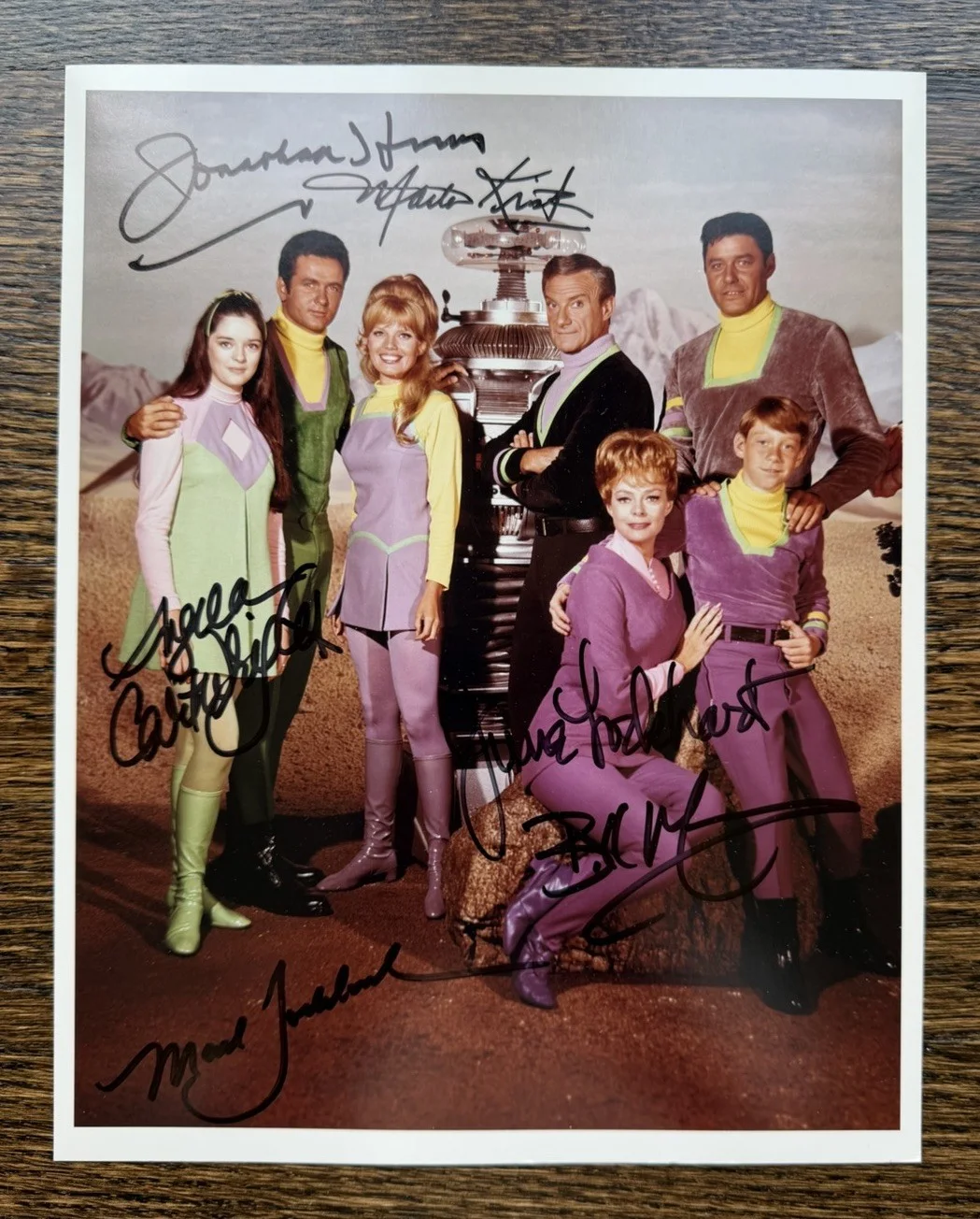 6 Cast Members — Lost In Space Original Cast - Signed 8x10 Autographed Photo** 6 Sigs ** JSA COA, image 4