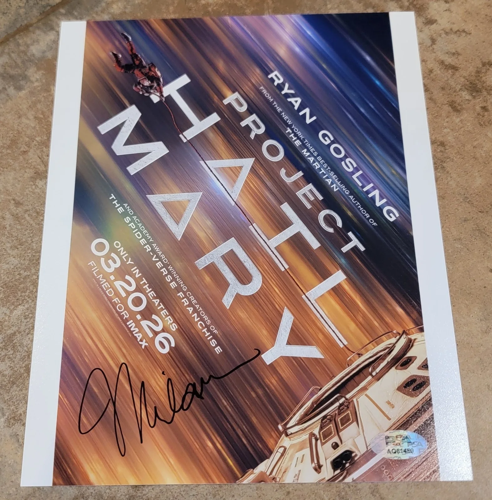 Milana Vayntrub — Milana Vayntrub signed 8x10 photo autograph PSA DNA Project Hail Mary