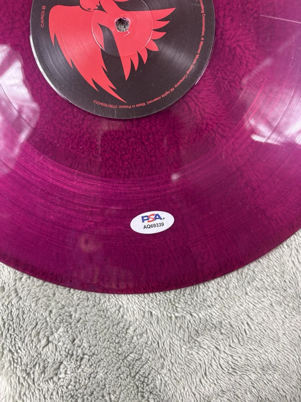Cardi B Signed Vinyl Disc Psa Coa Am I The Drama? Authentic Autograph, image 2