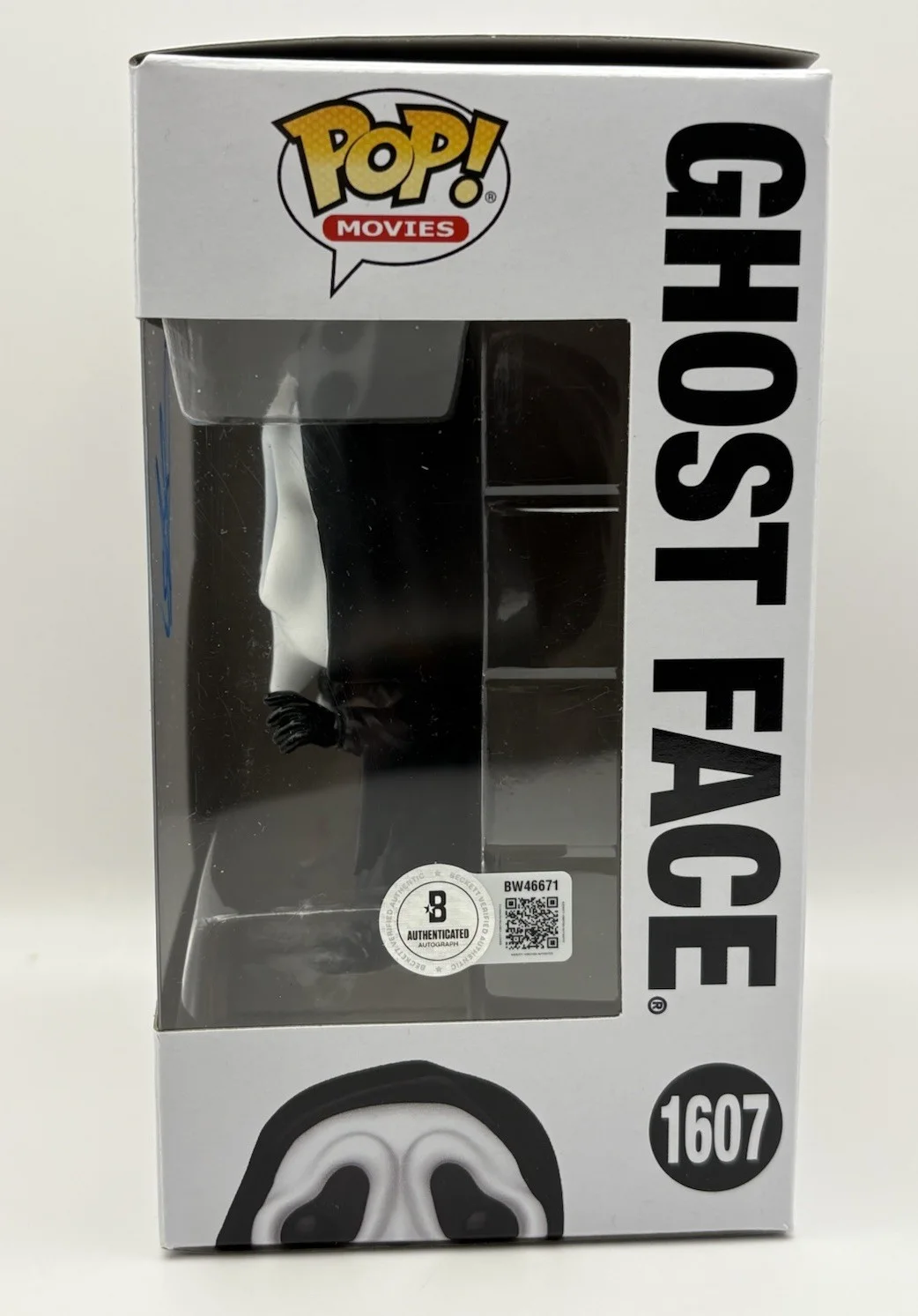 Drew Barrymore — Drew Barrymore Signed Autograph Ghost Face Funko POP Figure Casey Scream BAS COA, image 2