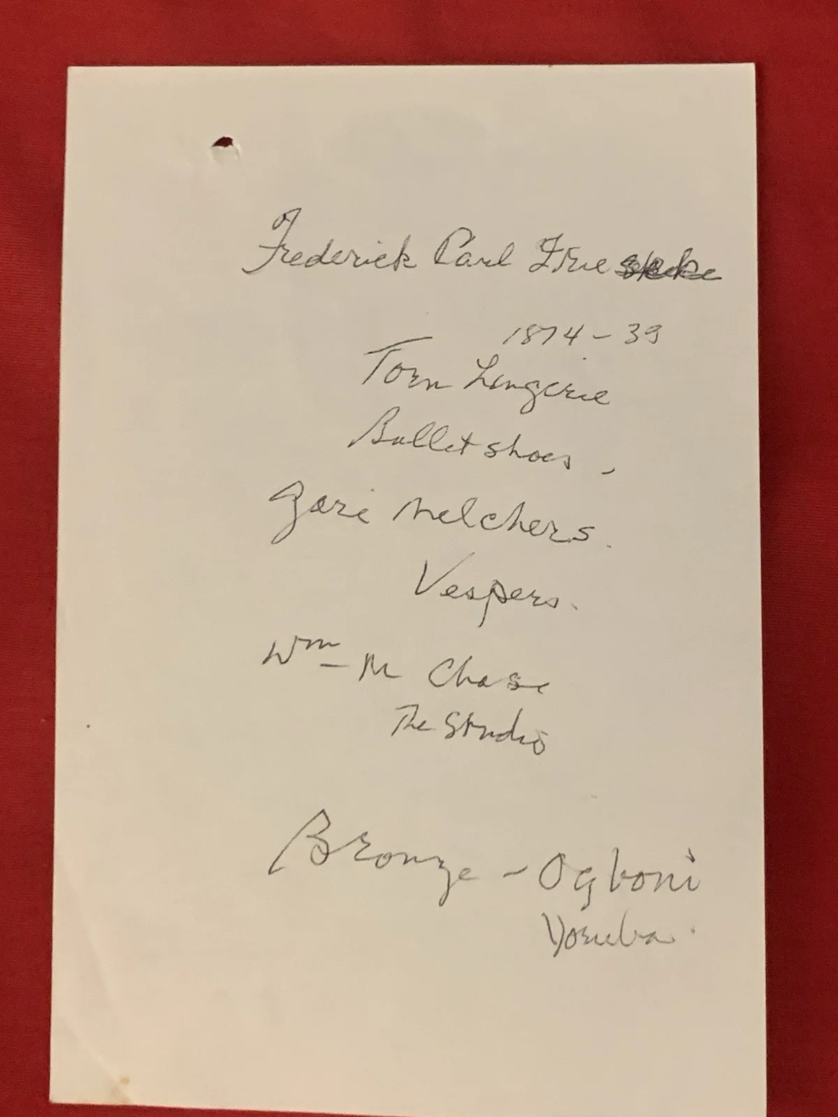 Vincent Price — Vincent Price Estate Handwritten Poetic Remarks On Van Gogh! 40a, изображение 2