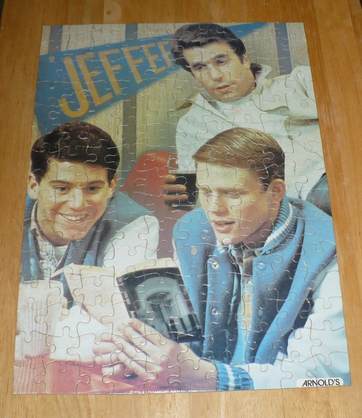 HAPPY DAYS - THE FONZIE VINTAGE JIGSAW PUZZLE - HG TOYS 1976 150 PIECE COMPLETE, изображение 4