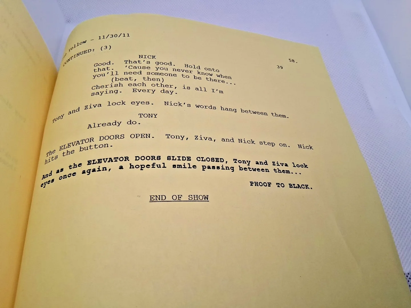 NCIS Episode 199 Script “A Desperate Man” – Multi‑Signed Production Crew Copy +, image 3