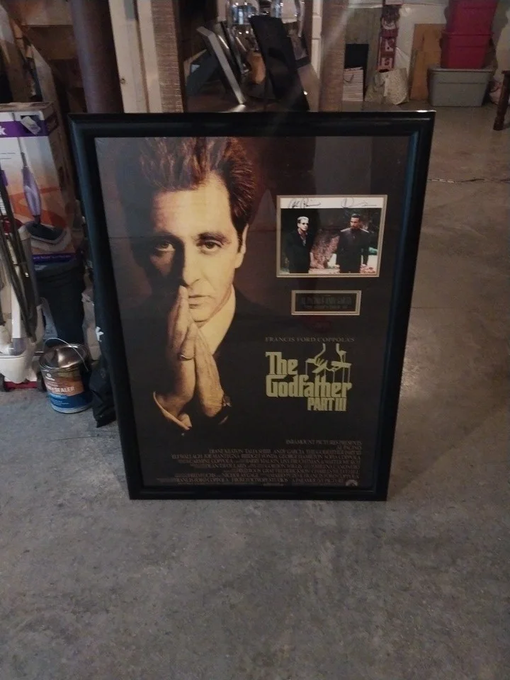 Al Pachino, Andy Garcia — Rare possibility of 1 of 1 Godfather 3 movie Poster w/pic. of Al Pachino & Andy, изображение 3