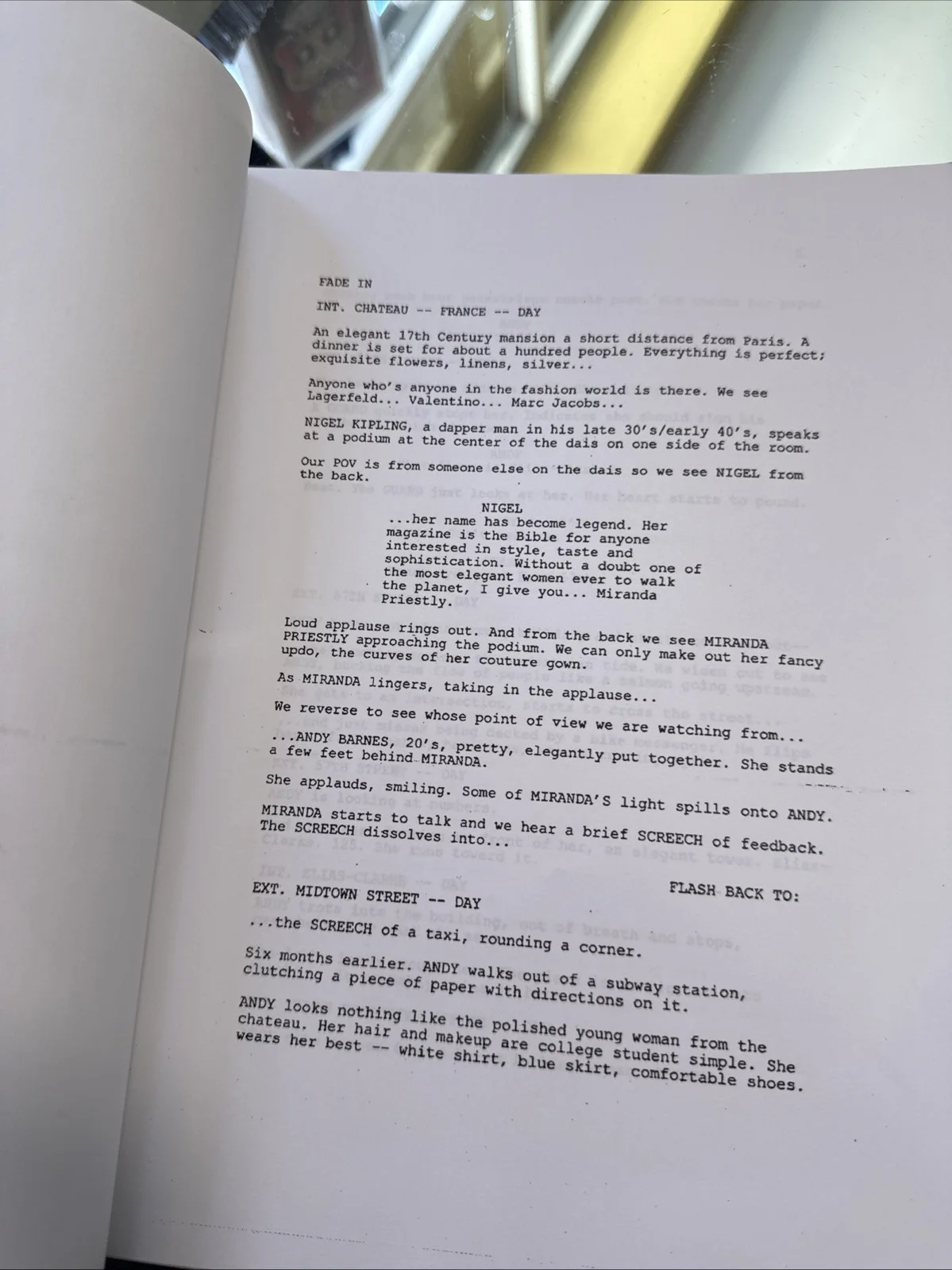 The Devil Wears Prada 2006 Original Screenplay Script Meryl Streep Ann Hathaway, image 4