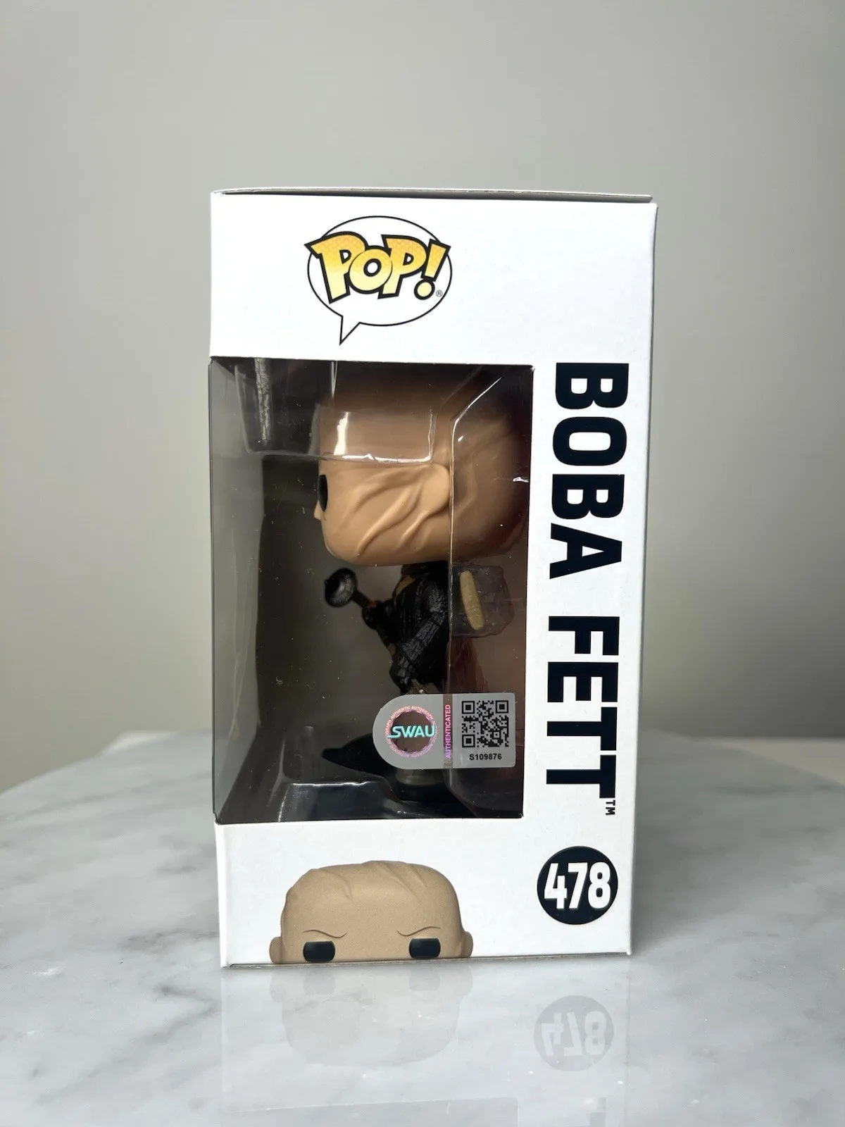 TEMUERA MORRISON — Temuera Morrison Signed ‘Boba Fett’ Star Wars Funko Pop SWAU CERTIFIED, изображение 4