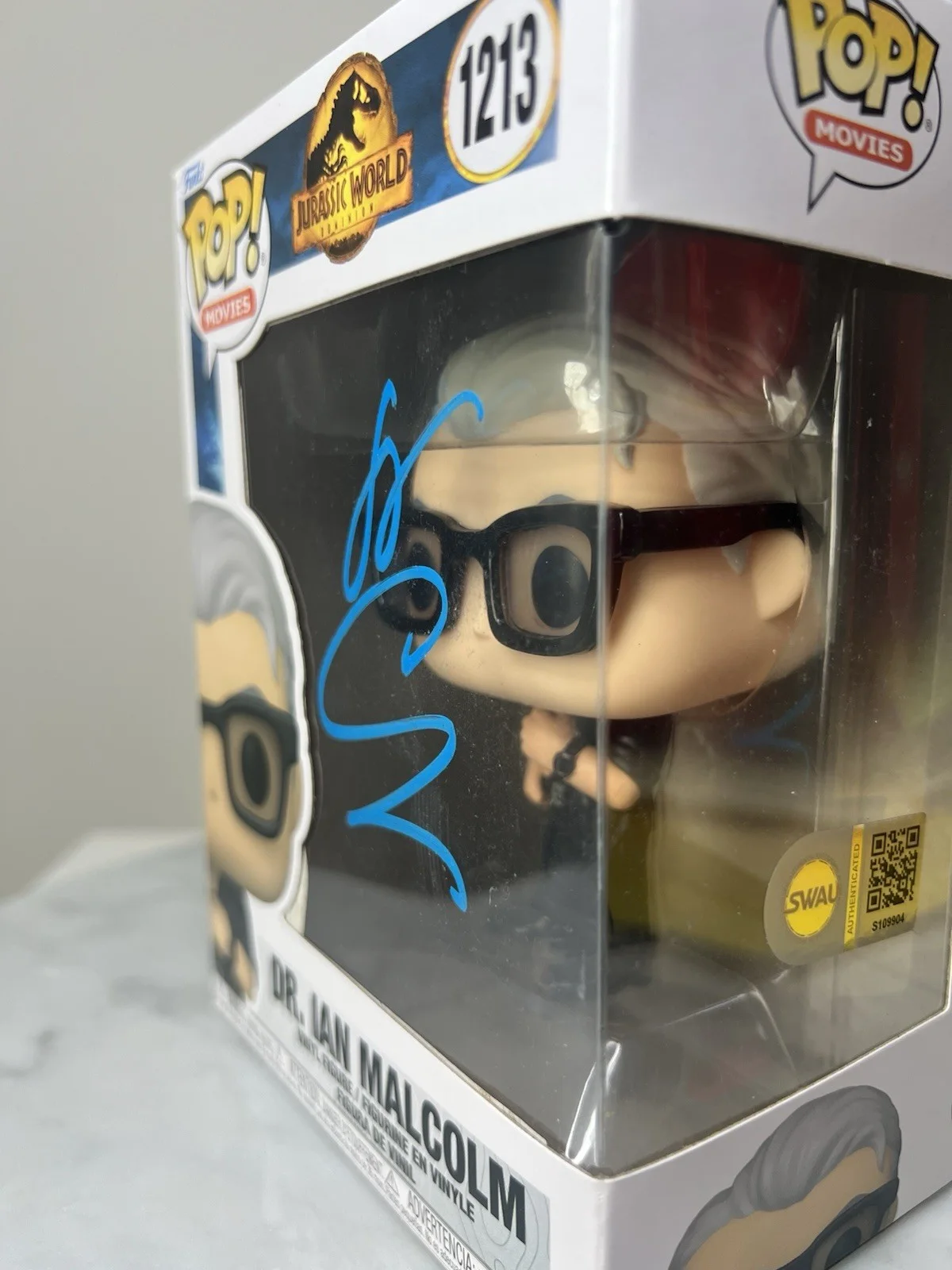 Jeff Goldblum — Jeff Goldblum Signed ‘Ian Malcolm’ Jurassic World Funko Pop SWAU COA, image 4