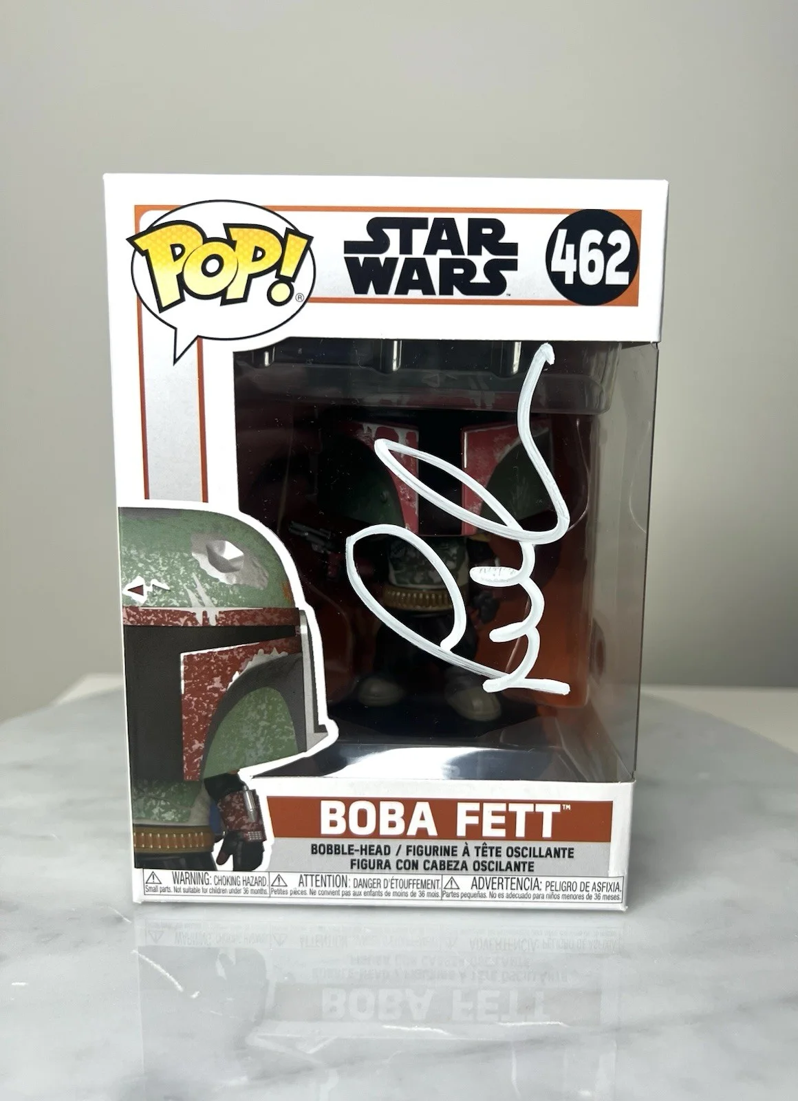 TEMUERA MORRISON — Temuera Morrison Signed Funko Pop ‘Boba Fett’ Star Wars SWAU COA