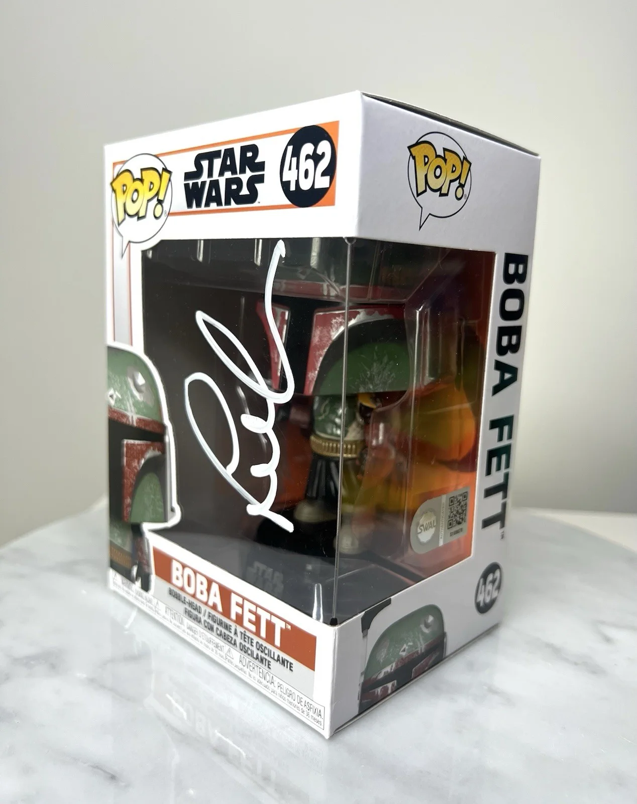 TEMUERA MORRISON — Temuera Morrison Signed Funko Pop ‘Boba Fett’ Star Wars SWAU COA, изображение 2