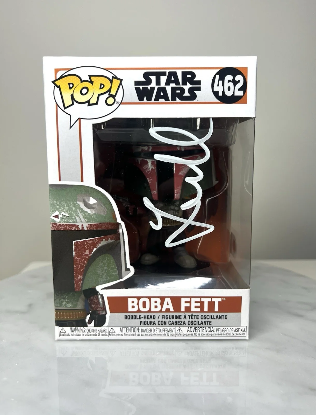 TEMUERA MORRISON — Temuera Morrison Boba Fett Signed Star Wars Funko Pop SWAU CERTIFIED