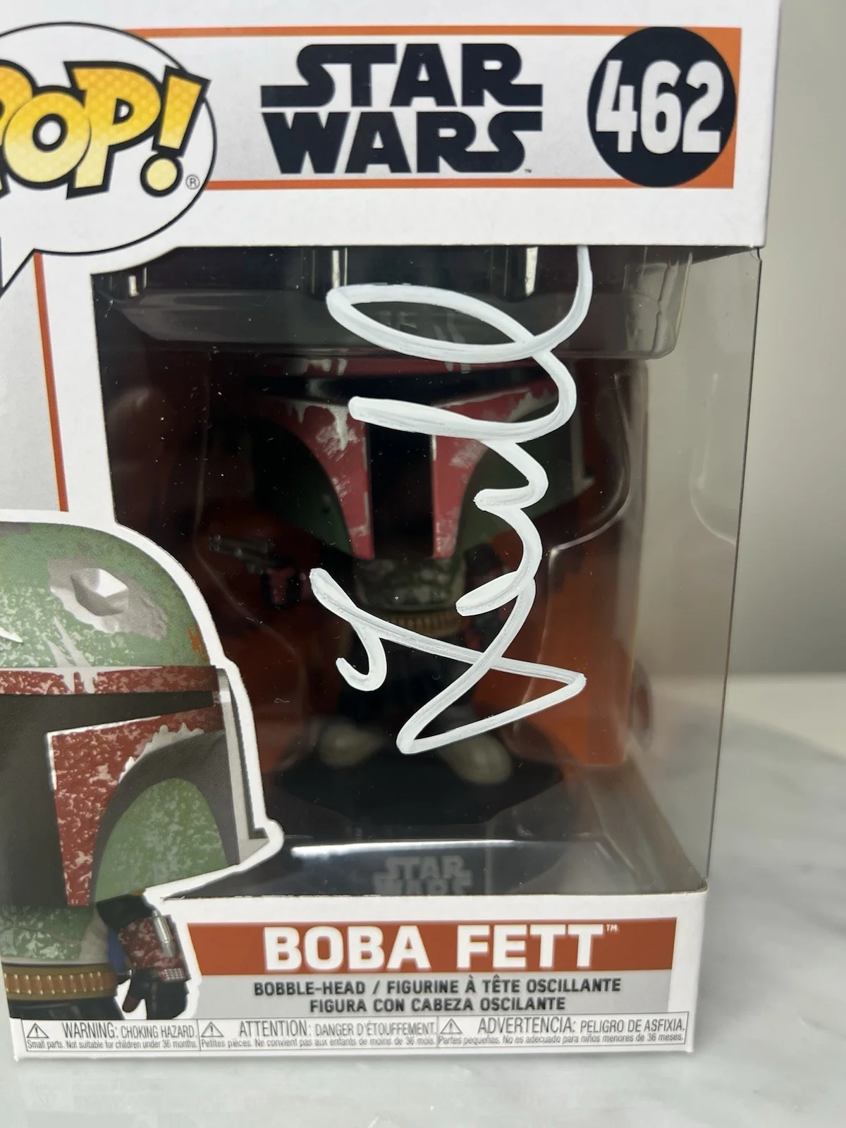 TEMUERA MORRISON — Temuera Morrison Boba Fett Signed Star Wars Funko Pop SWAU CERTIFIED, изображение 2
