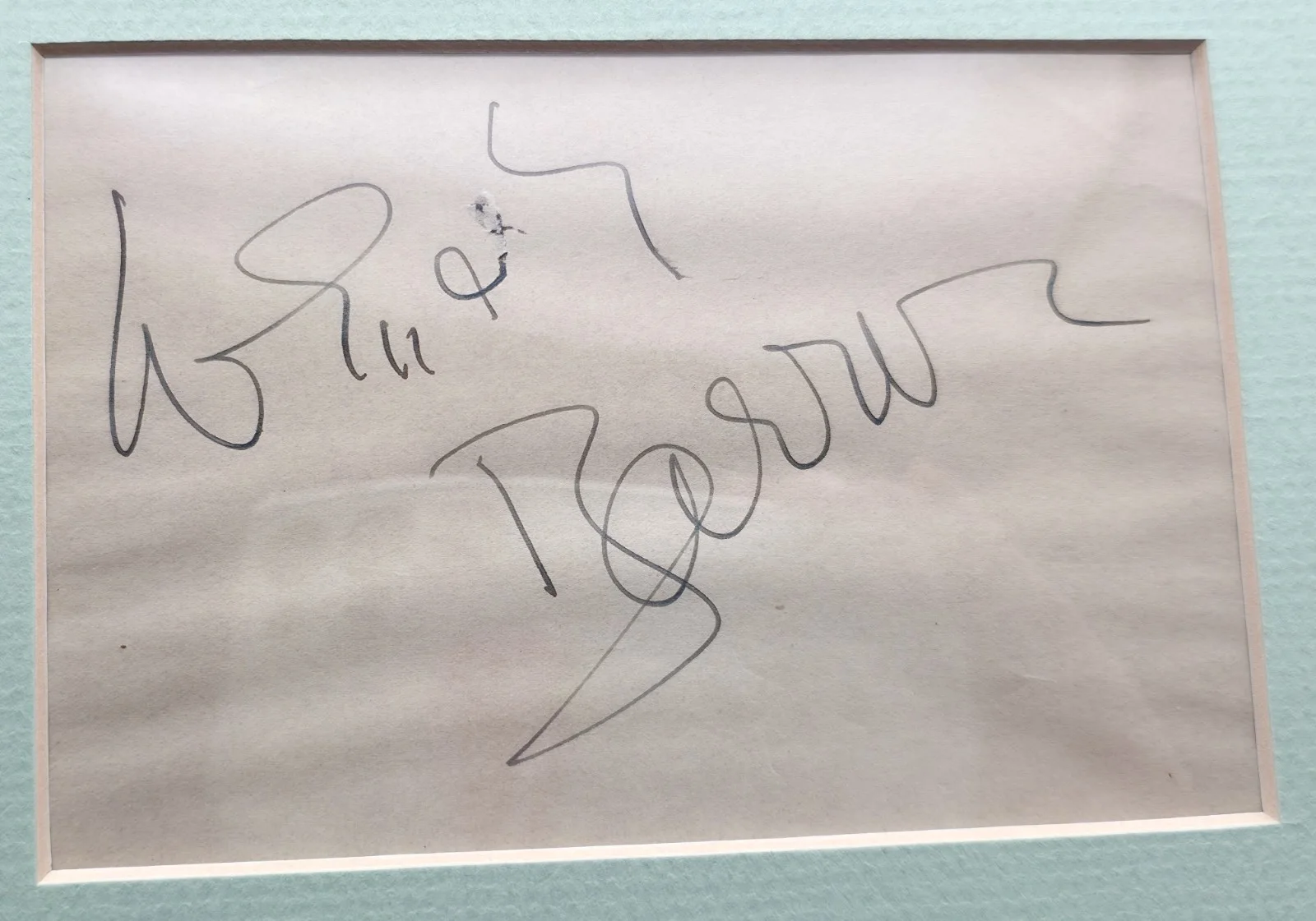 Photo and Hand Signed Autograph Movie Star Wendy Barrie Set in a Mat Display, image 3