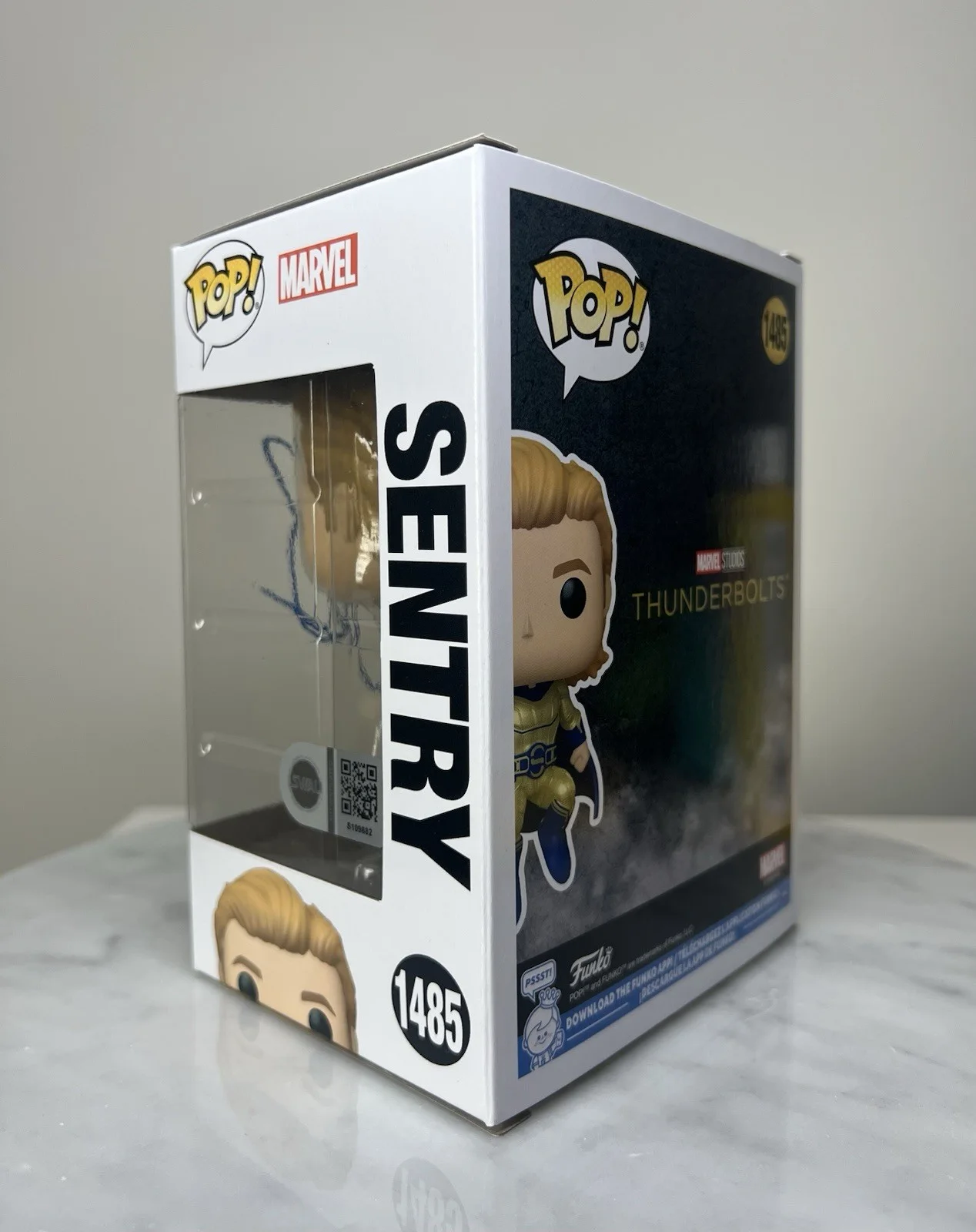 Lewis Pullman — Lewis Pullman Signed ‘Sentry’ Thunderbolts Funko Pop SWAU COA, image 5