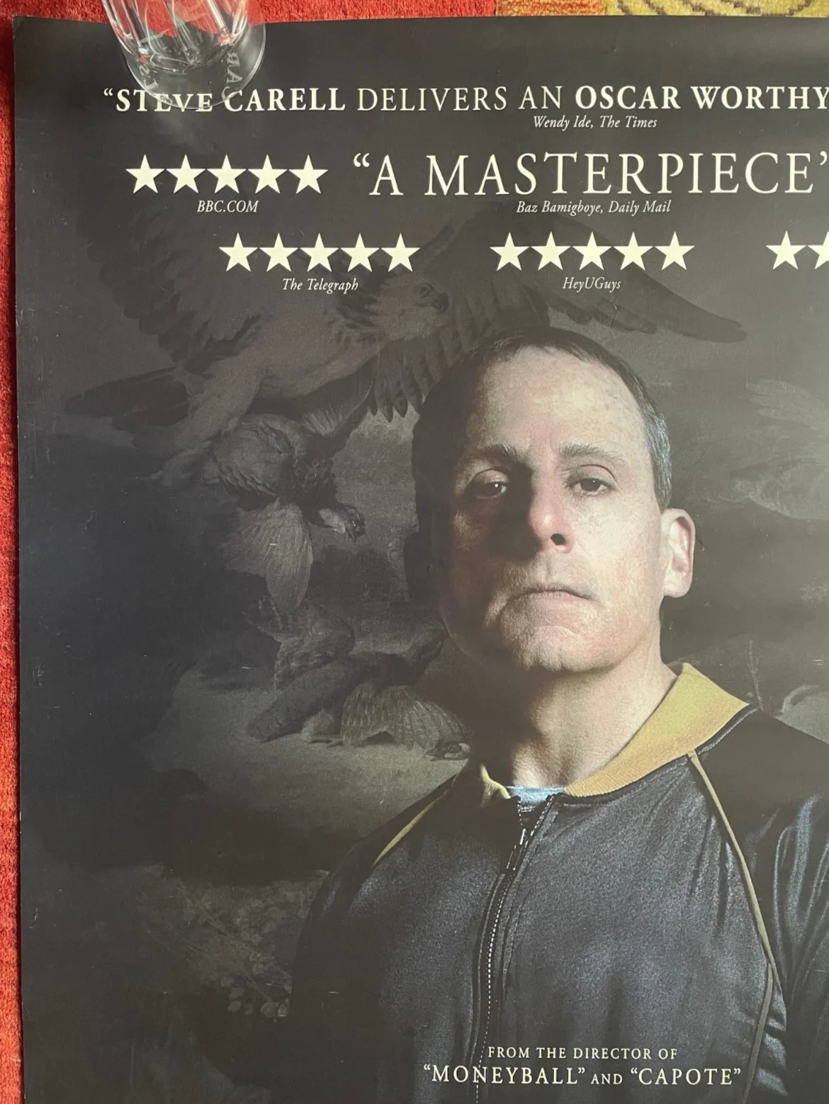 FOXCATCHER (2014) Original UK One Sheet Movie Poster Steve Carell, изображение 2