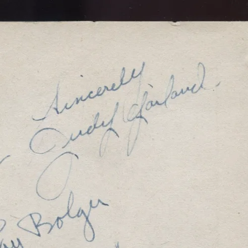 Judy Garland — 1939 Signed WIZARD OF OZ Autographed by SIX / JUDY GARLAND and 5 MAJOR ACTORS, изображение 2