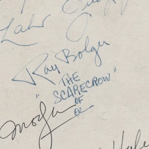 Judy Garland — 1939 Signed WIZARD OF OZ Autographed by SIX / JUDY GARLAND and 5 MAJOR ACTORS, изображение 4