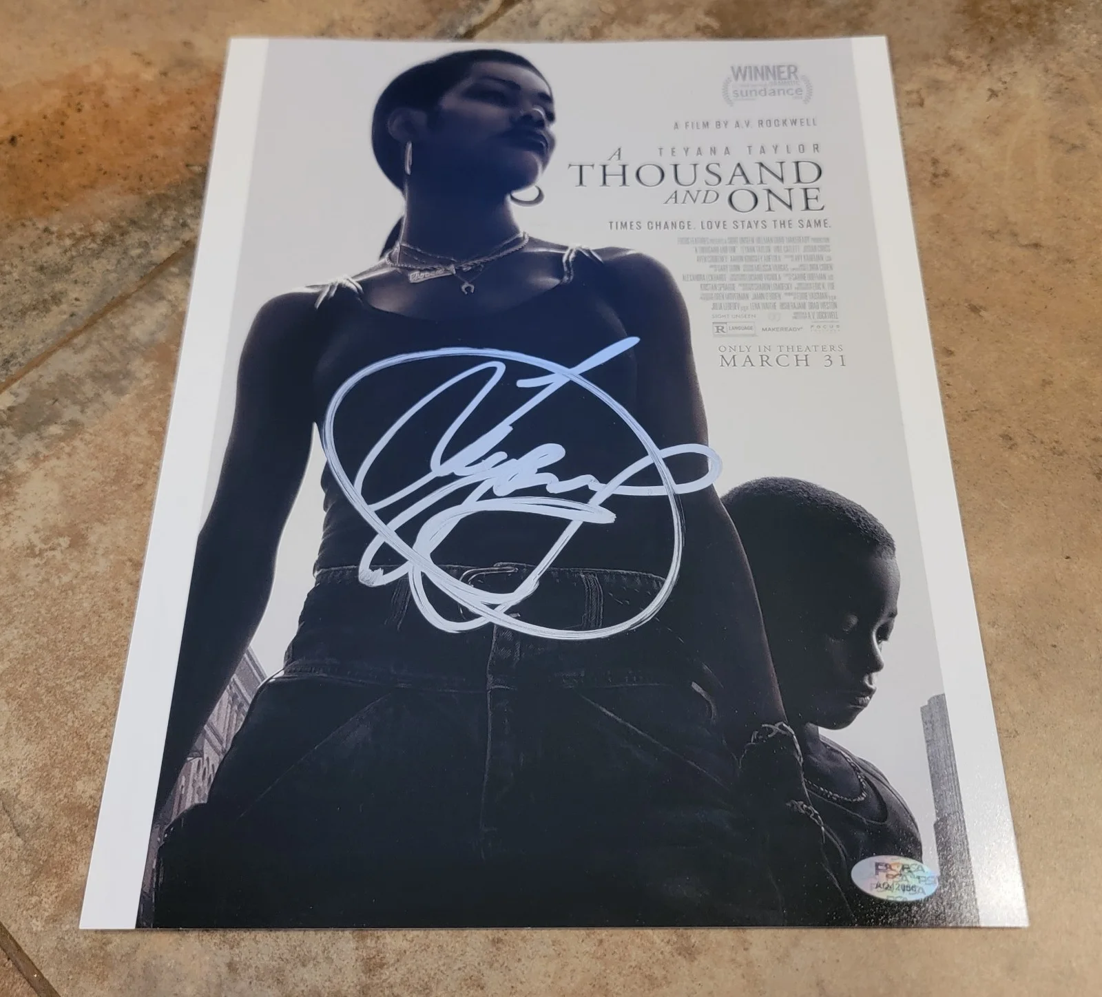 Teyana Taylor — Teyana Taylor signed 11x14 photo PSA DNA autograph A Thousand and One
