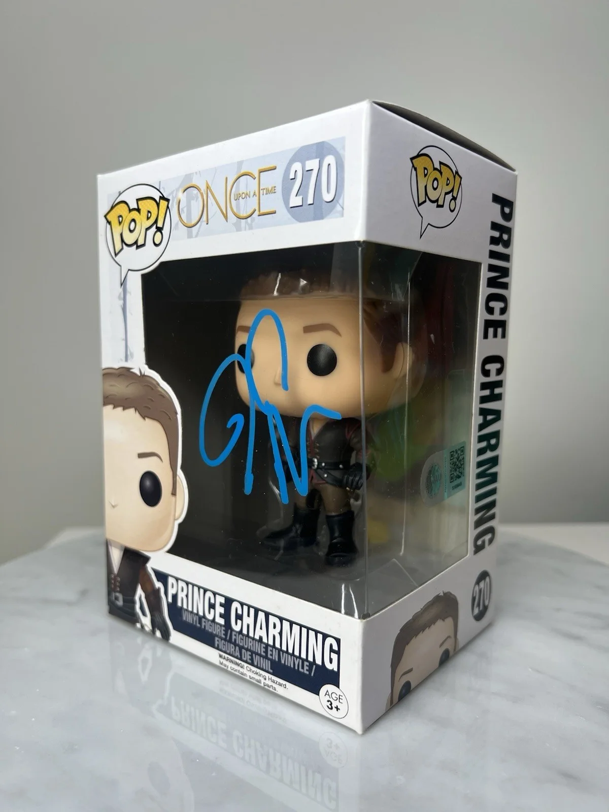 Josh Dallas — Josh Dallas ‘Prince Charming’ Once Upon A Time Signed Funko Pop SWAU COA, image 2
