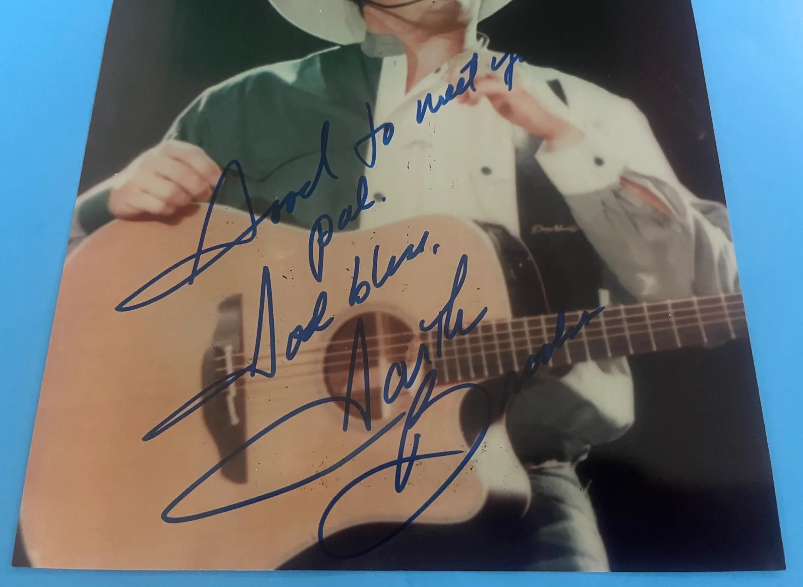 GARTH BROOKS SIGNED AUTOGRAPH 8" x 10" PHOTO FULL SIGNATURE, COUNTRY LEGEND, изображение 2