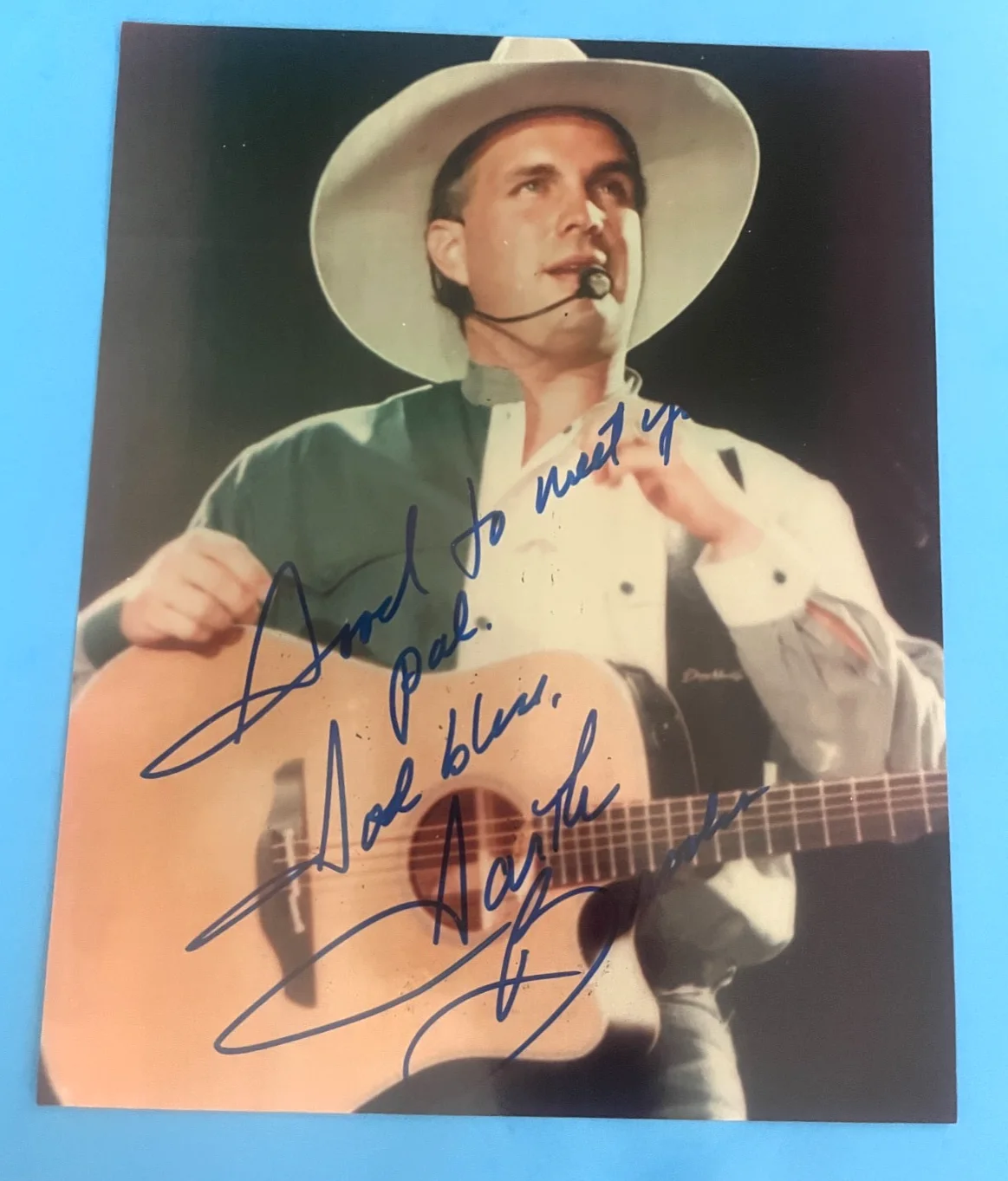 GARTH BROOKS SIGNED AUTOGRAPH 8" x 10" PHOTO FULL SIGNATURE, COUNTRY LEGEND, изображение 5