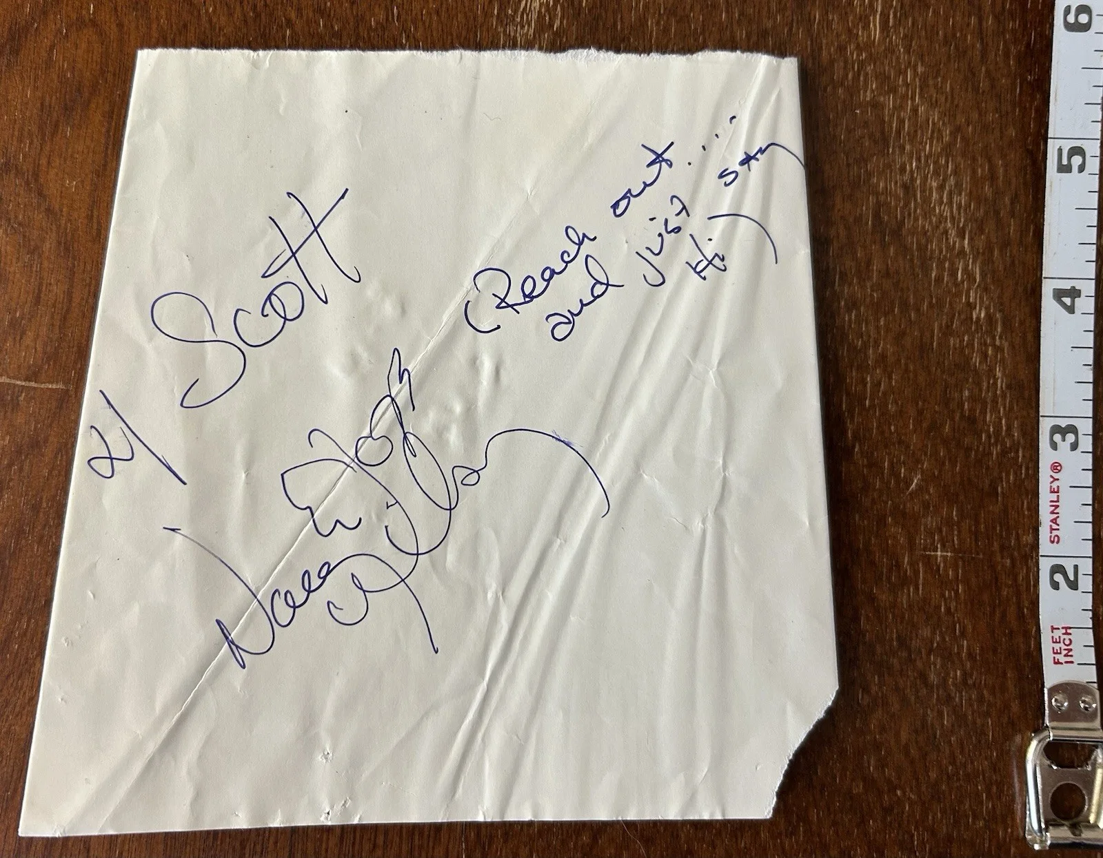 Nancy Wilson Heart Signed Autograph W/Inscription “Reach Out..” Unique Story, image 5