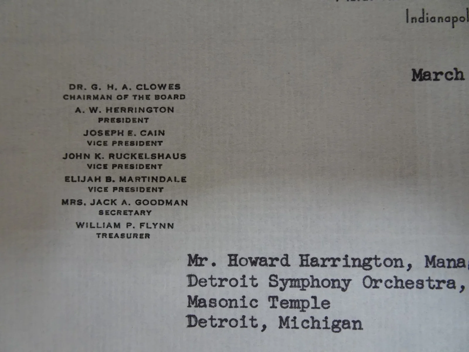 Fabien Sevitzky — Fabien Sevitzky American Conductor Autograph Letter to Symphony Manager Detroit, изображение 3