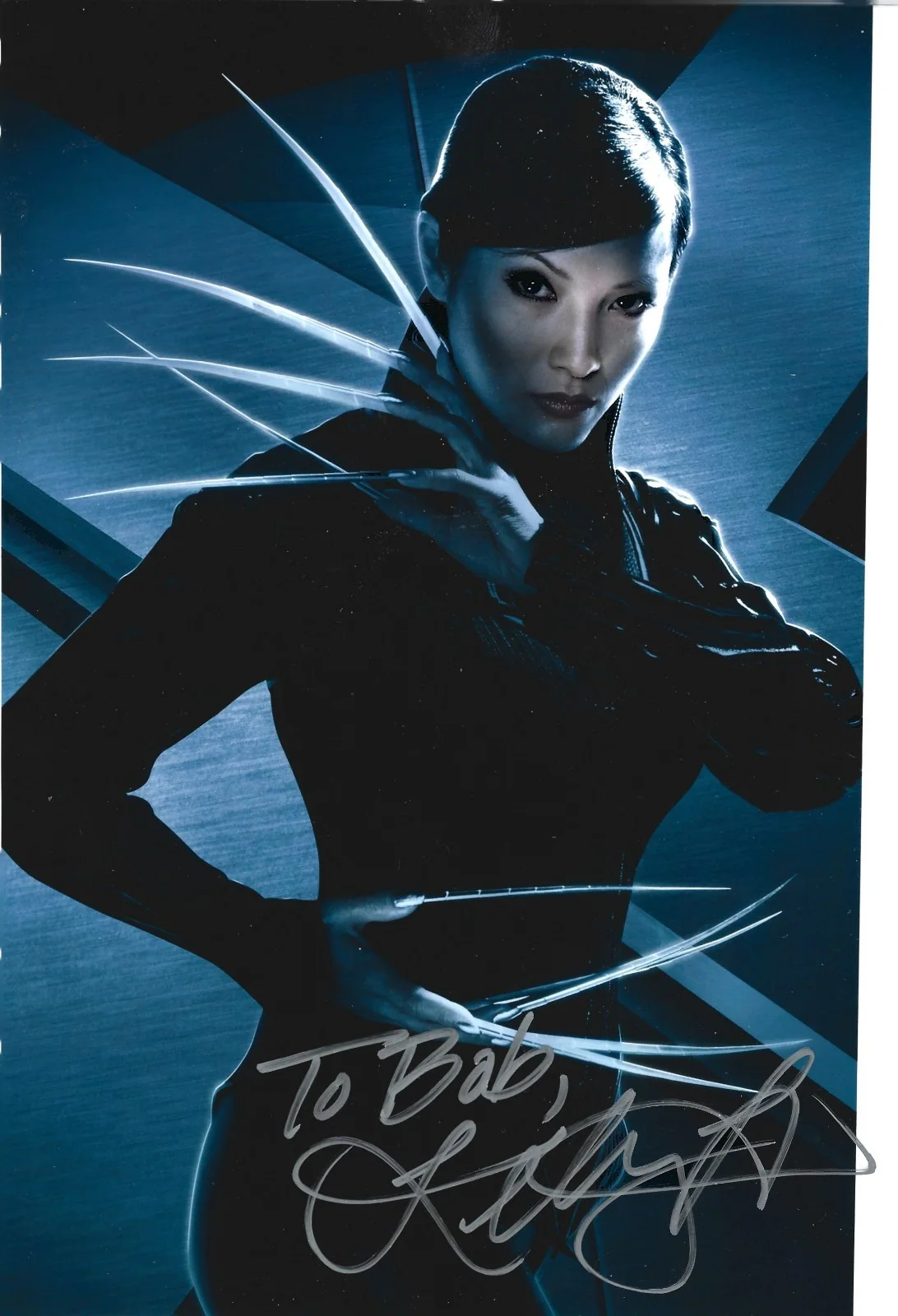 Kelly Hu — Kelly Hu 8x10 Signed 'X2: X-Men United' Photo