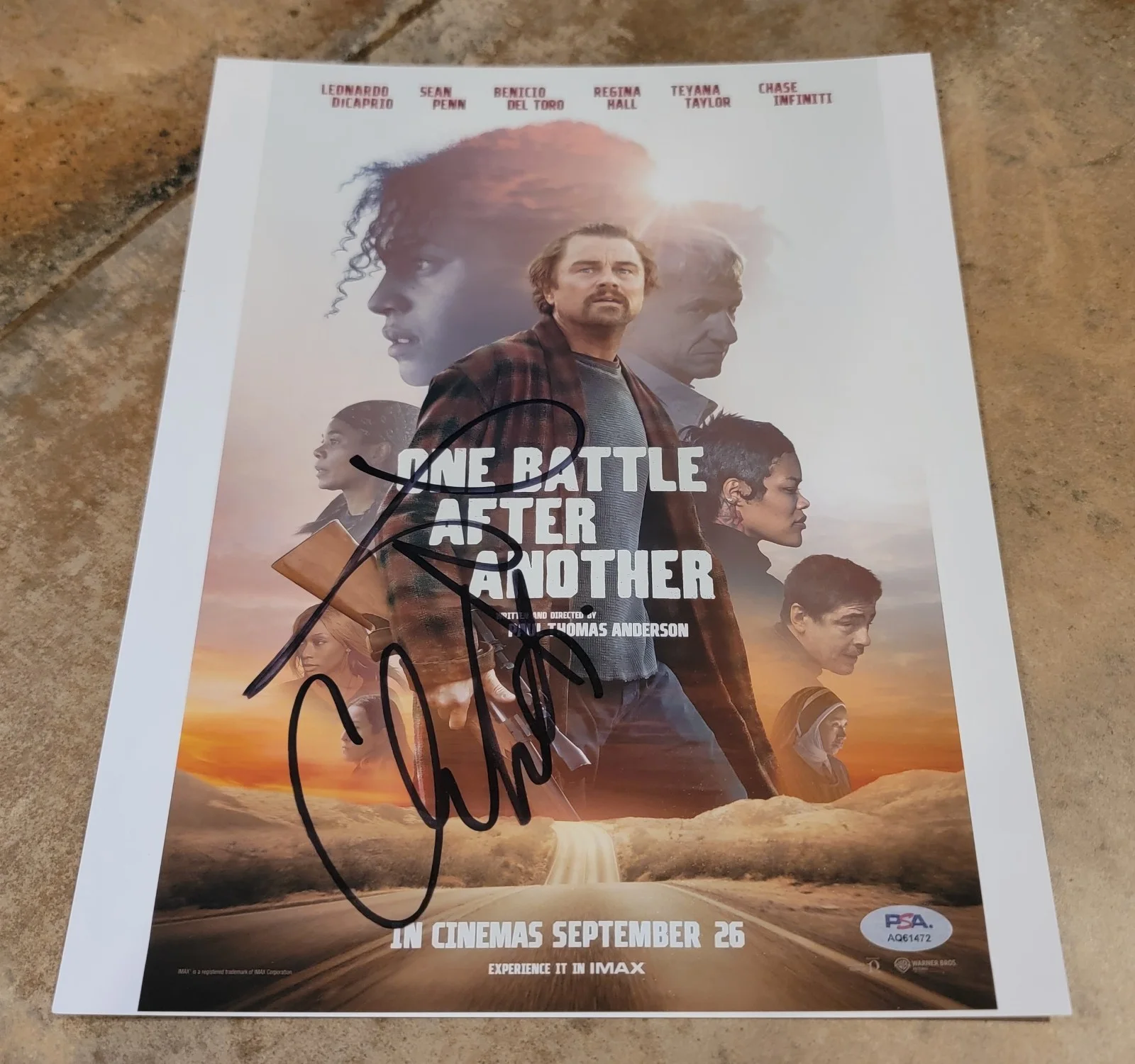 Chase Infiniti, Teyana Taylor — Chase Infiniti Teyana Taylor signed 11x14 photo PSA DNA One Battle After Another