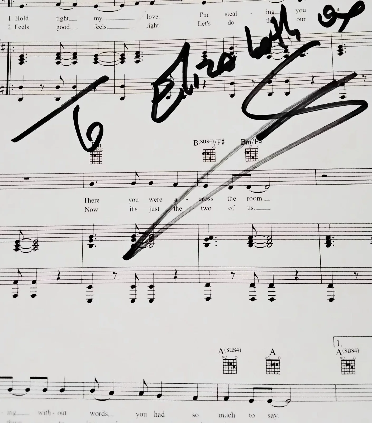 Rare TOTO 3 Autograph/Inscription "Spanish Sea" Sheet Music JSA Authentication, image 3