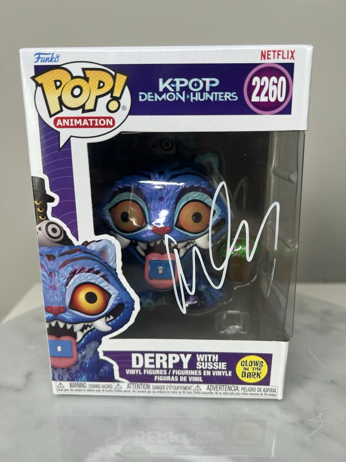Maggie Kang — RARE Maggie Kang Derpy Signed Funko Pop K-Pop Demon Hunters SWAU COA, изображение 2