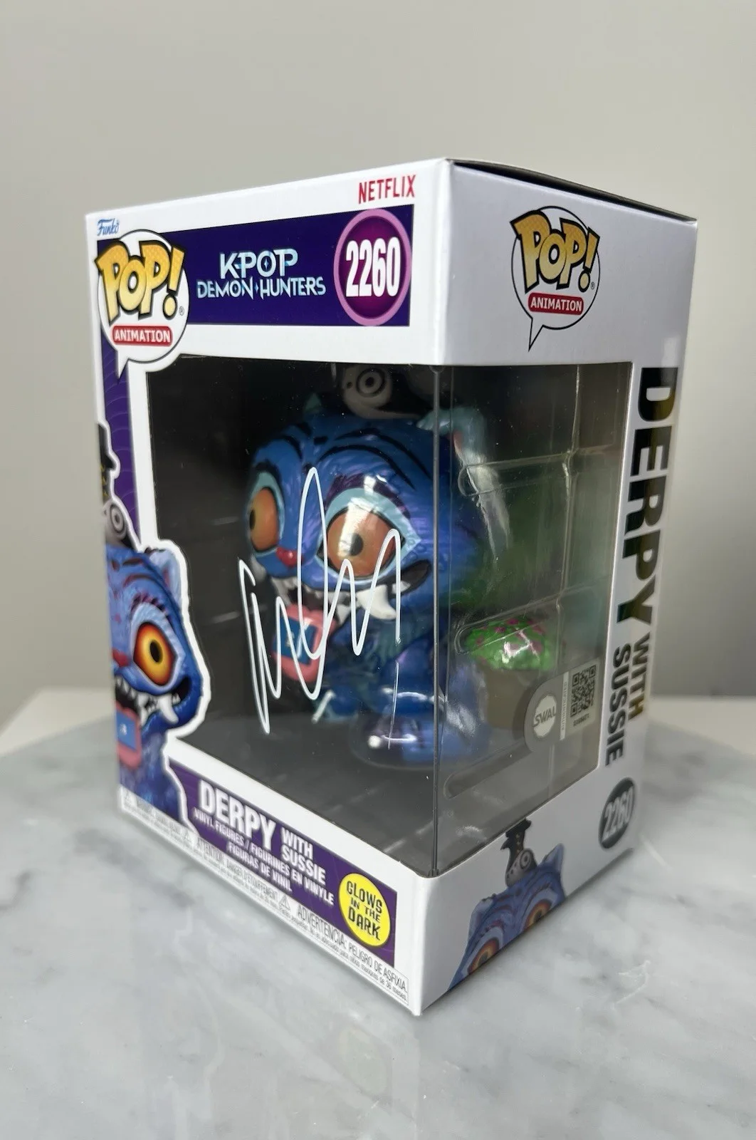Maggie Kang — RARE Maggie Kang Derpy Signed Funko Pop K-Pop Demon Hunters SWAU COA, изображение 3