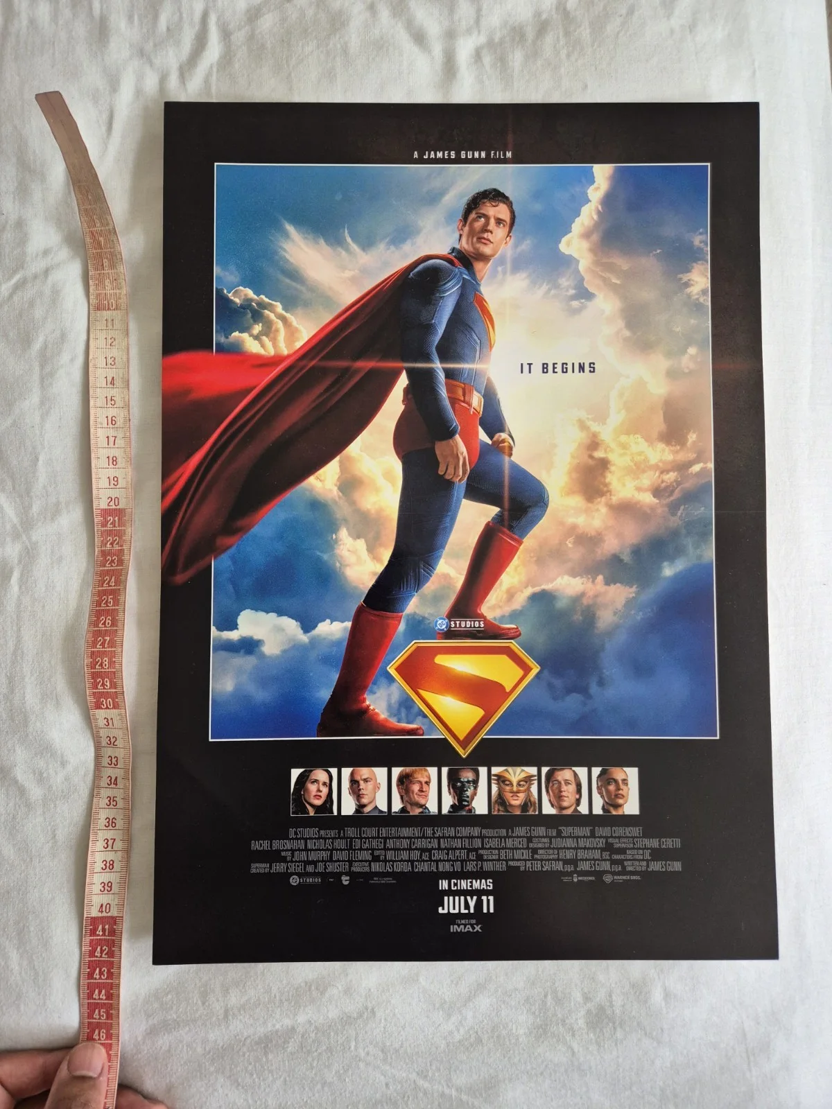NEW Odeon UK Exclusive Superman 2025 A3 Poster (DC, James Gunn, David Corenswet), image 4