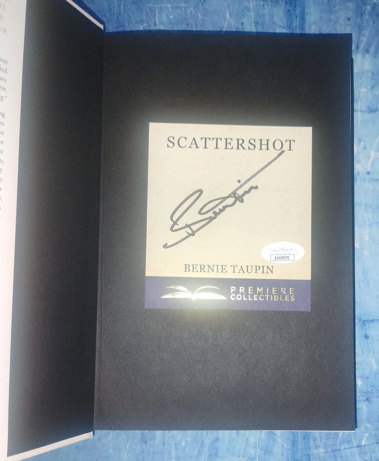 Bernie Taupin Hand Signed Book JSA COA Scattershot NO US TARIFFS, image 3