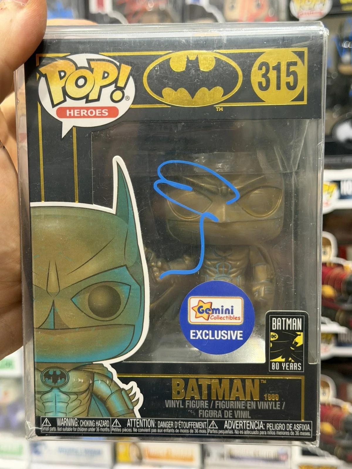 George Clooney — George Clooney Signed Batman Funko 315 Authentic Autograph Beckett