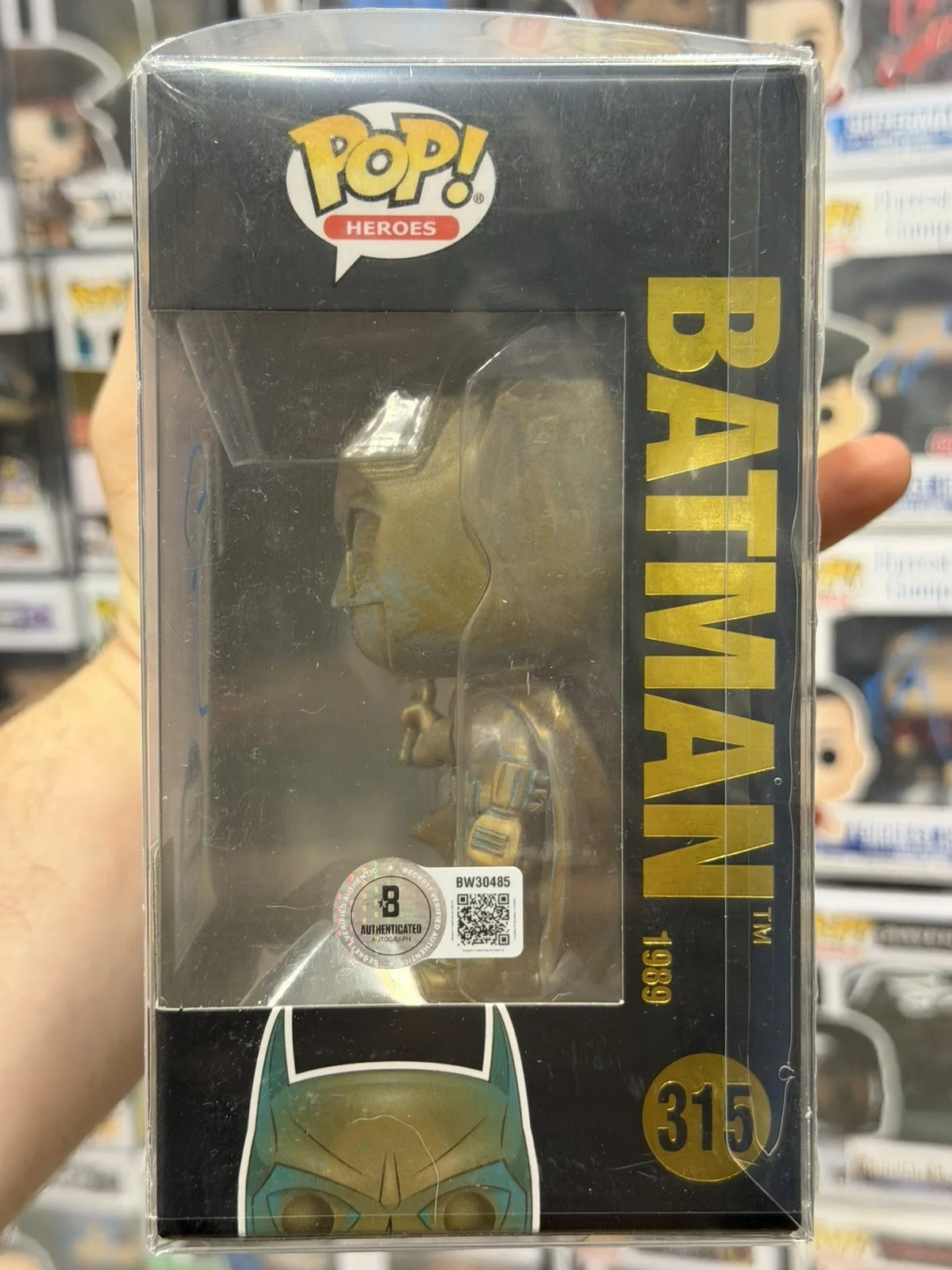 George Clooney — George Clooney Signed Batman Funko 315 Authentic Autograph Beckett, изображение 2