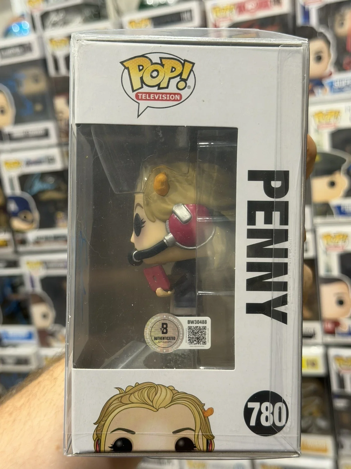 Kaley Cuoco — Kaley Cuoco Signed Penny Funko Big Bang Theory Authentic Autograph Beckett, изображение 2
