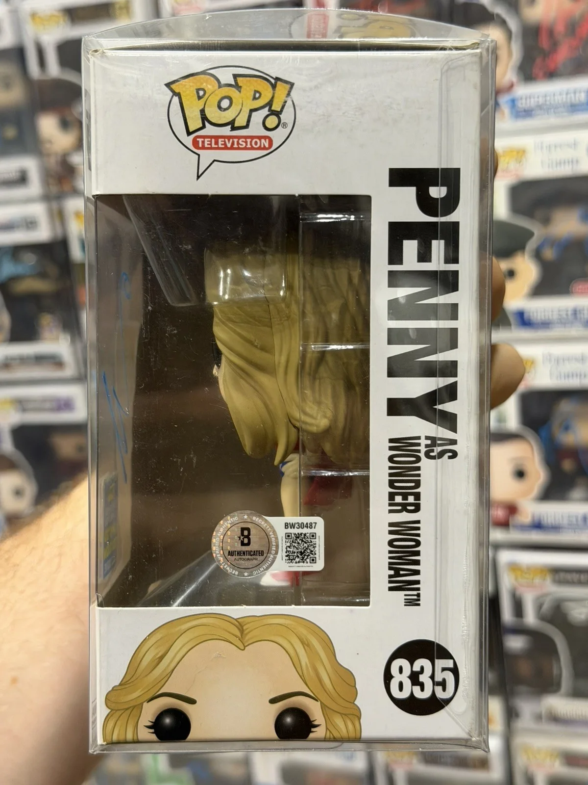 Kaley Cuoco — Kaley Cuoco Signed Penny Funko Big Bang Theory Authentic Autograph Beckett, изображение 2